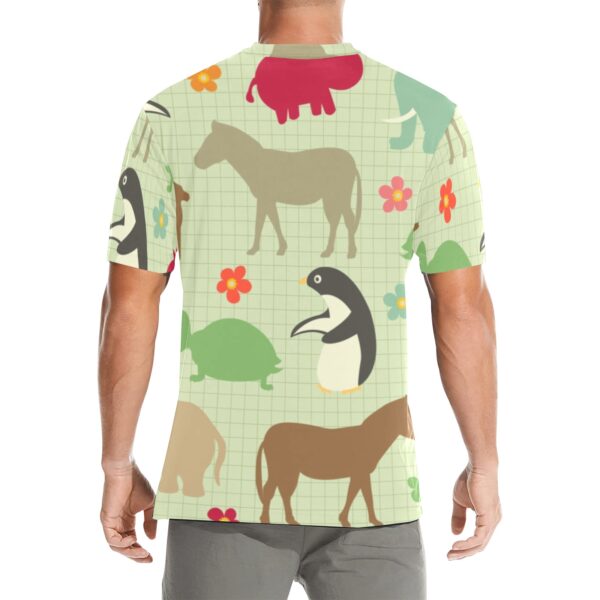 Men's All Over Print Crew Neck T-Shirt - Image 2