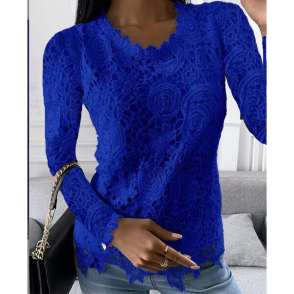New lace shirt short sleeved top - Image 5