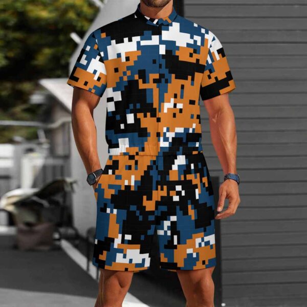 Men's one piece jumpsuit Short sleeved jumpsuit - Image 2