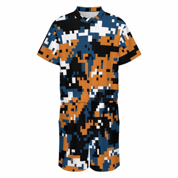 Men's one piece jumpsuit Short sleeved jumpsuit - Image 4