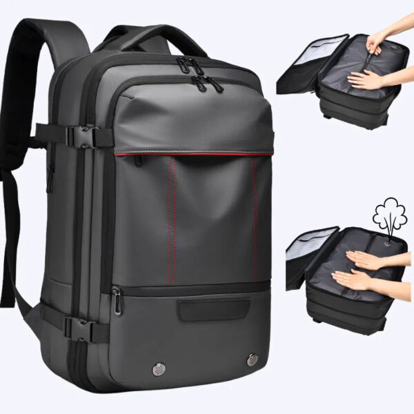 Men's Backpack Business Travel Backpack Large Capacity Expansion Multifunctional Vacuum Compression Backpack for Men - Image 10