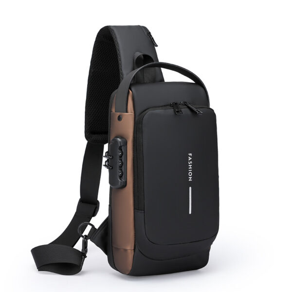 Motorcycle bag password anti-theft chest bag men's shoulder bag large capacity casual men's bag multifunctional crossbody bag - Image 7