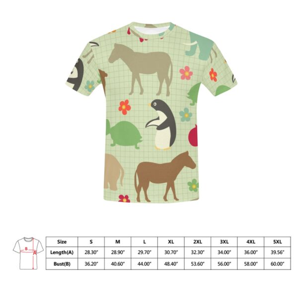 Men's All Over Print Crew Neck T-Shirt - Image 5