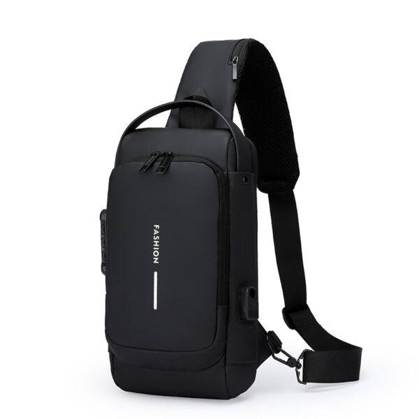 Motorcycle bag password anti-theft chest bag men's shoulder bag large capacity casual men's bag multifunctional crossbody bag - Image 6