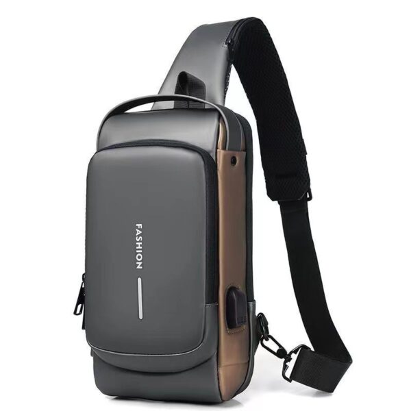 Motorcycle bag password anti-theft chest bag men's shoulder bag large capacity casual men's bag multifunctional crossbody bag - Image 8