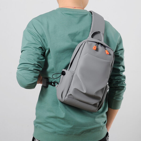 Men's sports chest bag shoulder bag simple men's crossbody bag fashionable small shoulder bag - Image 2