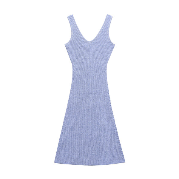 V-neck waist cinched short camisole dress for women - Image 2