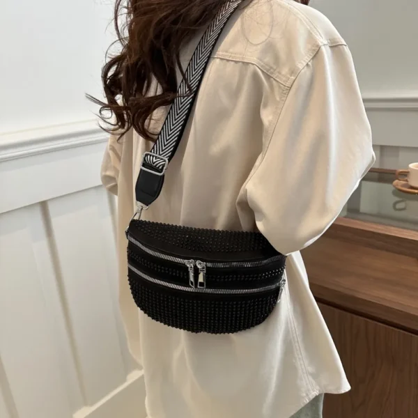 Studded Adjustable Strap Crossbody Bag - Image 20