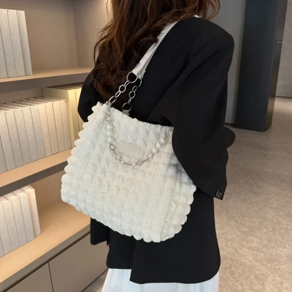 Bubble Textured Tote Bag - Image 13