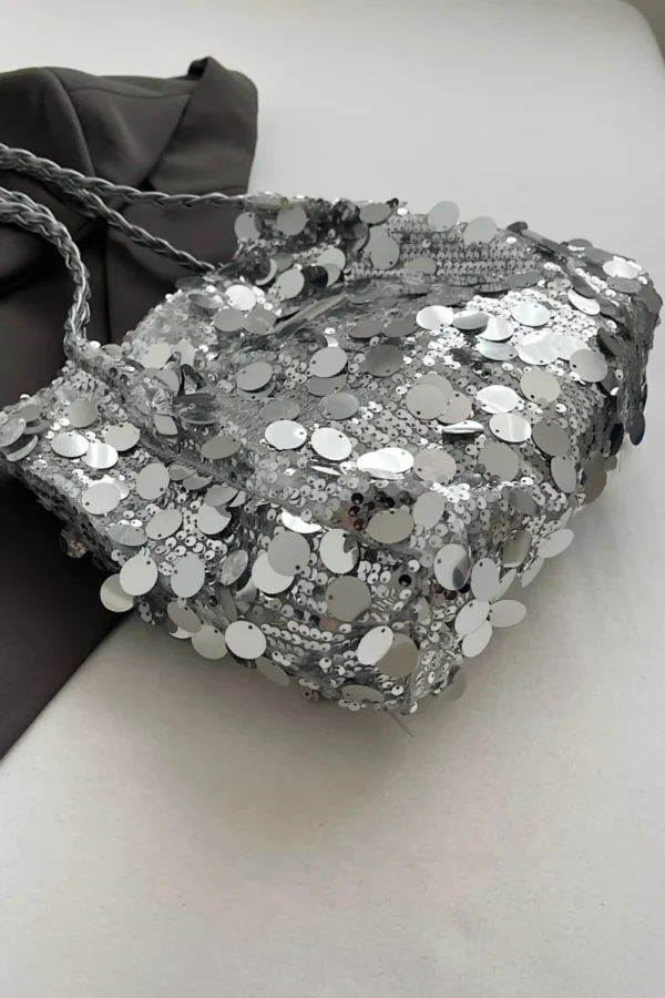 Sequin Braided Strap Shoulder Bag - Image 8