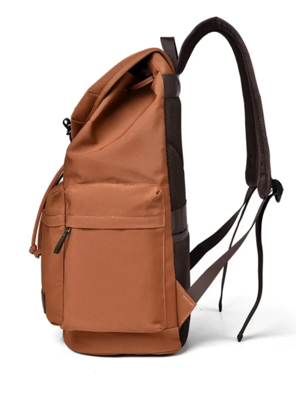 Multi Pockets Adjustable Strap Canvas Backpack Bag - Image 4