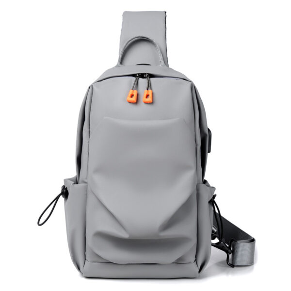 Men's sports chest bag shoulder bag simple men's crossbody bag fashionable small shoulder bag - Image 4