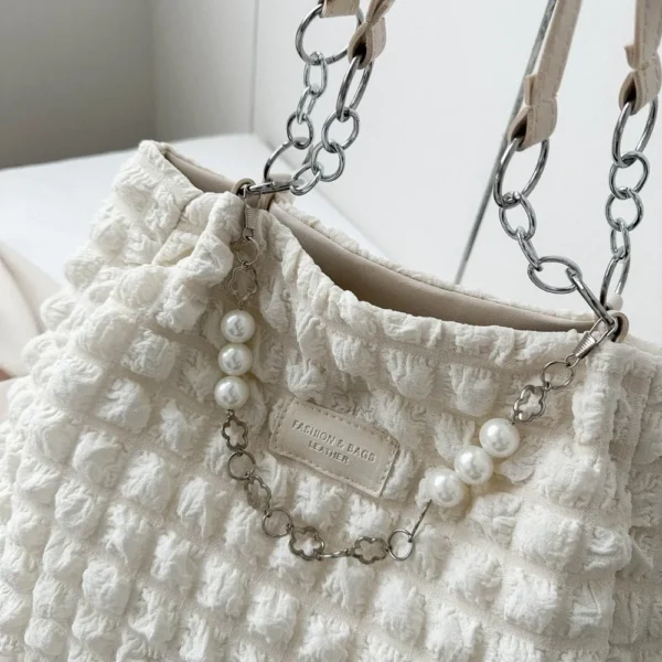 Bubble Textured Tote Bag - Image 9