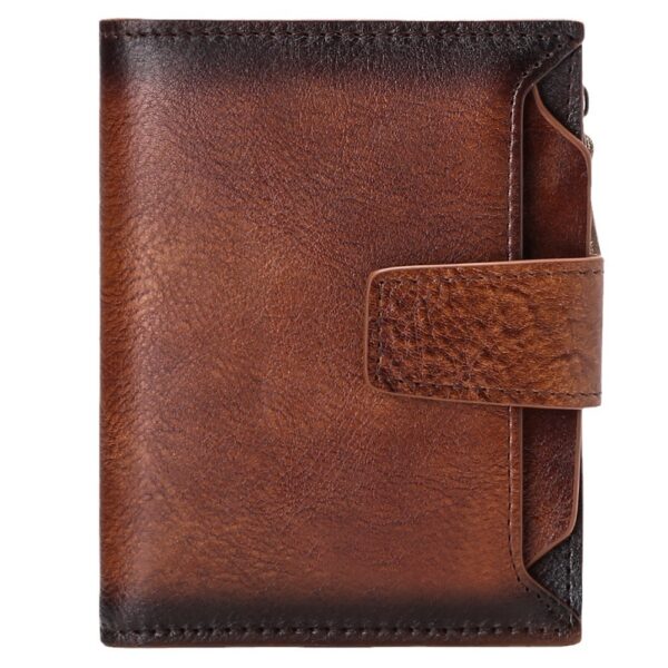 Men's short genuine leather wallet first layer cowhide Korean style fashion casual wallet driver's license wallet father's day gift - Image 6