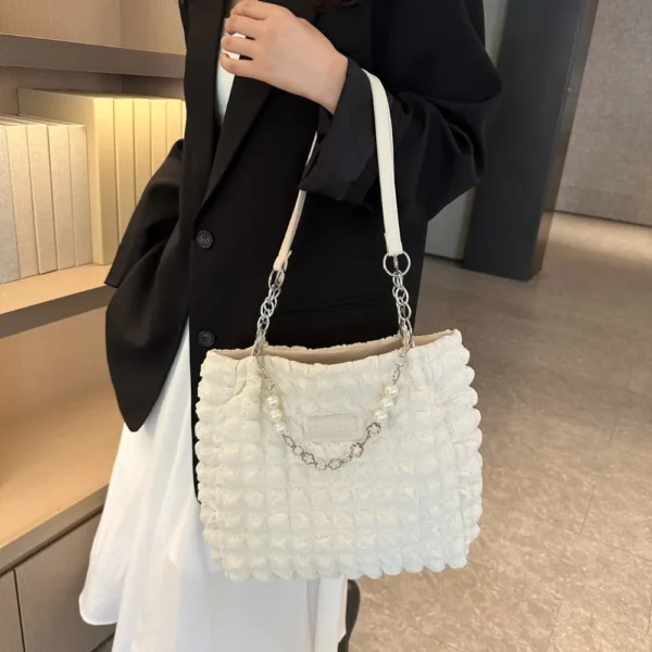 Bubble Textured Tote Bag - Image 14
