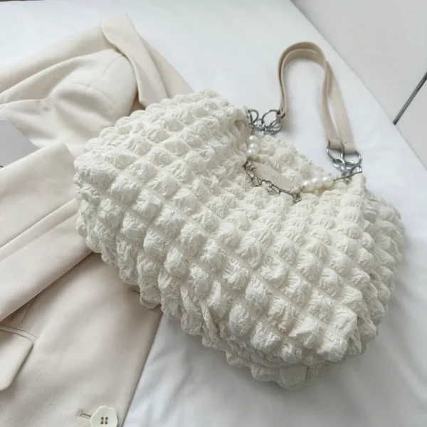 Bubble Textured Tote Bag - Image 8