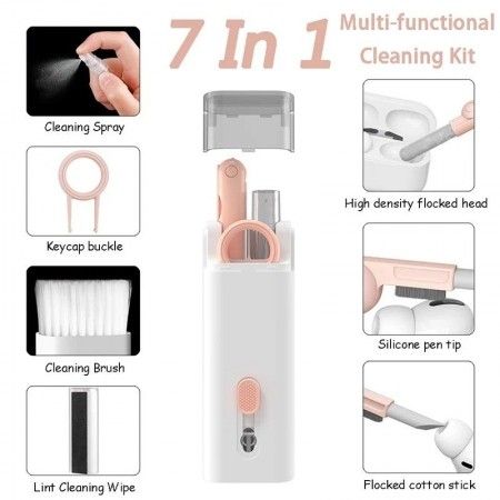 7-in-1 Computer Keyboard Cleaner Brush Kit – Multifunction - Image 2