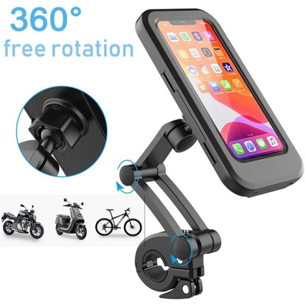 HL-69 Waterproof Bike Phone Holder with Magnetic Mount