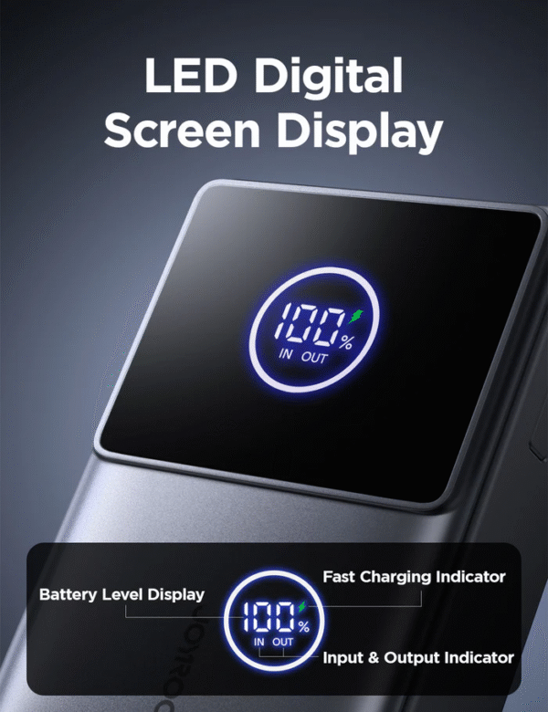 OYROOM JR-PR1 10000mAh 22.5W Retractable Power Bank - Image 2