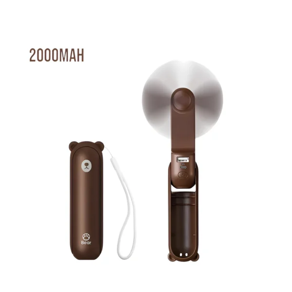 Jisulife F8 Hand Fan 2000mAh – Brown In Bangladesh