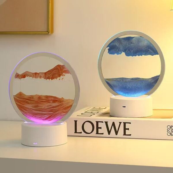 LED Sand Art Table Lamp – 6Color Quicksand | Cartlogue - Image 2