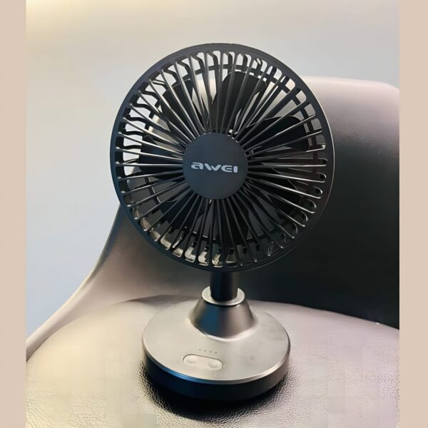 Awei F29 Rechargeable Desktop Fan – Silent & Strong Wind - Image 3