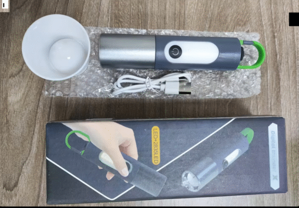 Tolosh Digital Thunder X LED Flashlight – USB Rechargeable Torch - Image 2