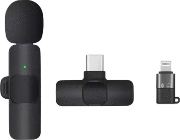 K8 Wireless Microphone | Type-C & iPhone Lavalier Mic - Image 2