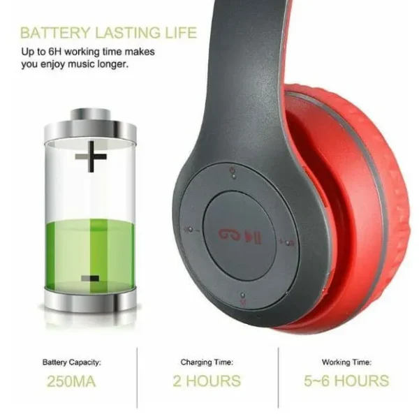 P47 Bluetooth Headphone – Foldable High-Quality Stereo - Image 3