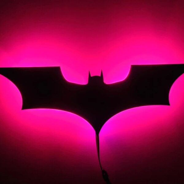 Batman Logo LED Night Light – Dark 3D Mood Lamp
