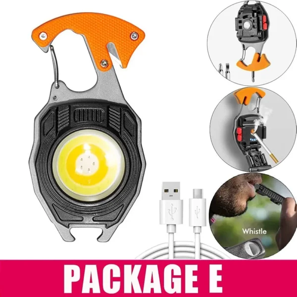 Keychain LED Flashlight – 800 Lumens Multi-tool Torch - Image 3