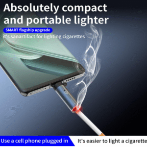 USB C Electric Lighter – Portable, Windproof & Reusable