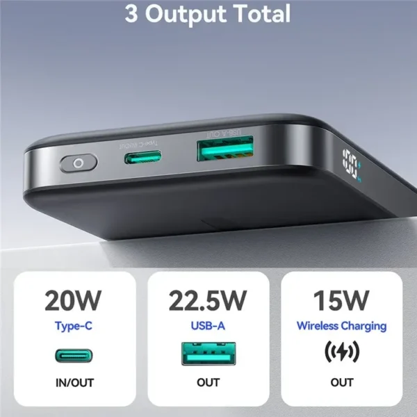 JOYROOM JR-PBM12 10000mAh Wireless Power Bank 22.5W