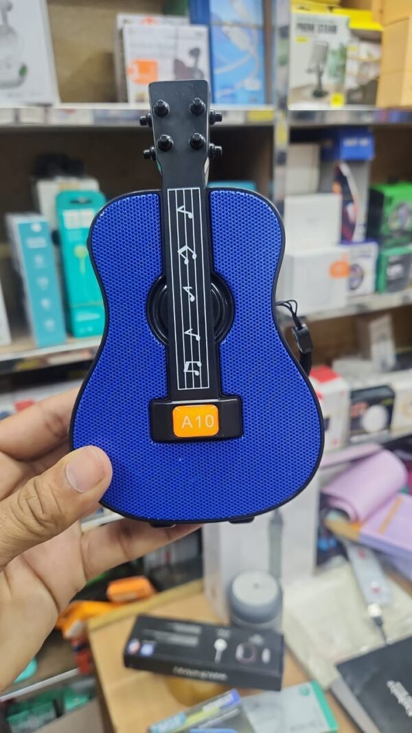 A10 Guitar Model Portable Mini Karaoke Speaker – Stereo Sound - Image 4