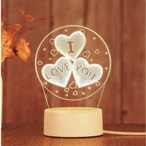 3D Swan Night Light – Optical Illusion Acrylic Desk Lamp