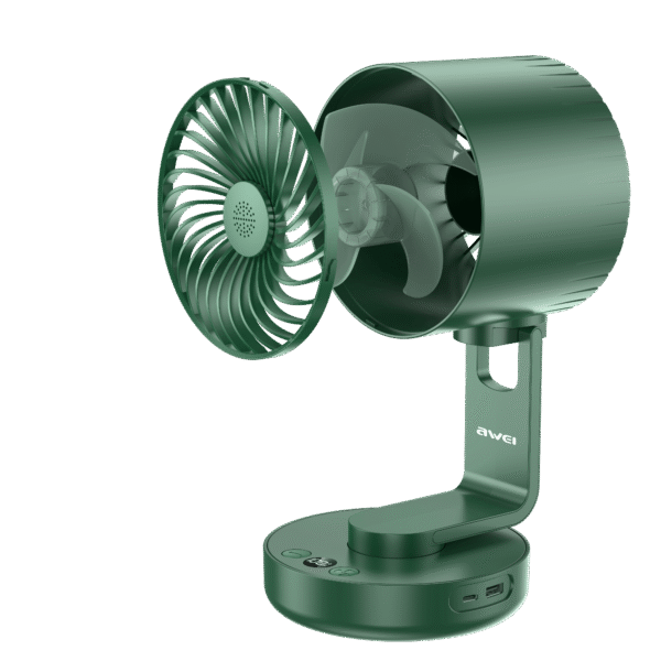 Awei F34 Air Circulation Fan 4000mAh – Strong Wind - Image 3
