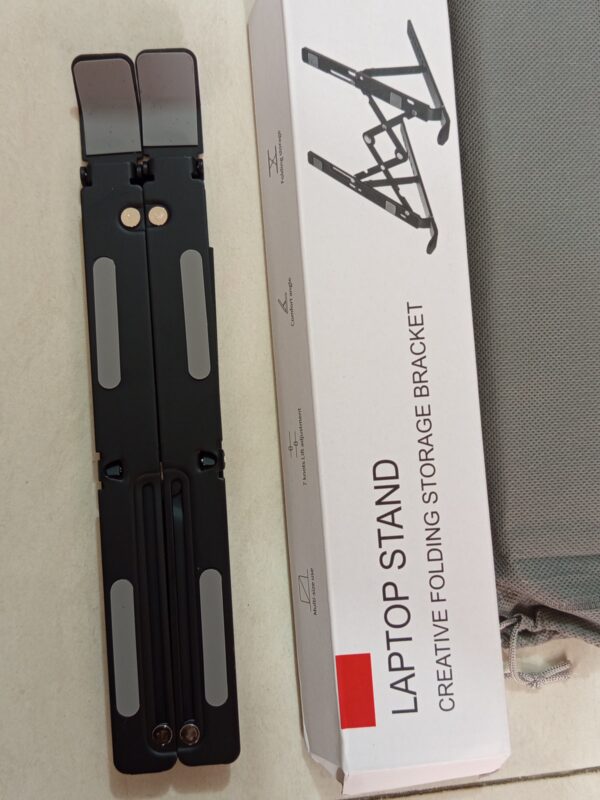 Adjustable Aluminum Alloy Laptop Stand – Foldable - Image 4