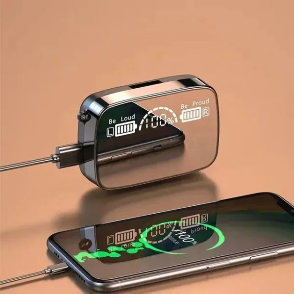 M19 Pro Bluetooth Earphones – Low Latency & LED Display - Image 4