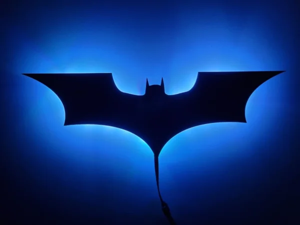 Batman Logo LED Night Light – Dark 3D Mood Lamp - Image 4