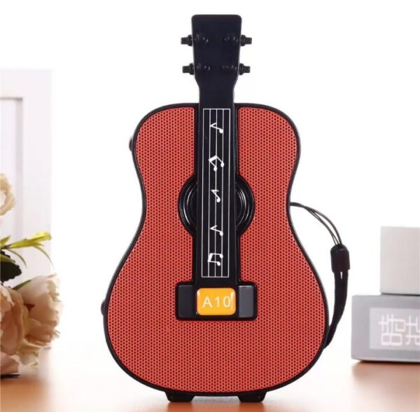 A10 Guitar Model Portable Mini Karaoke Speaker – Stereo Sound