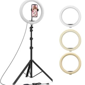10 Inch Ring Light Tripod Stand | Studio Light & Mobile Holder