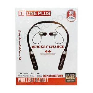 One Plus Bullets Pro Neckband – Lightweight & Long Battery