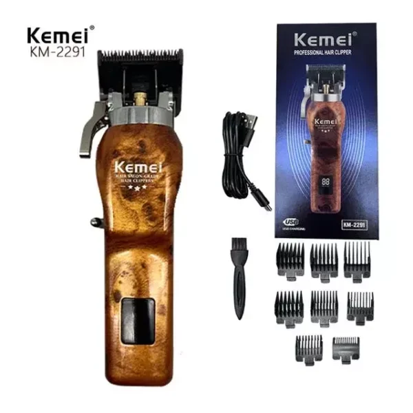 Kemei KM-2291 Hair Trimmer – Premium Rechargeable Grooming
