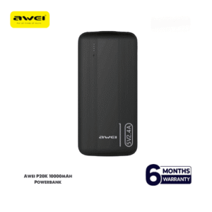 Awei P20K 10000mAh Powerbank | Dual Output Slim Power Bank