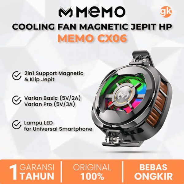 MEMO CX06 Mobile Phone Cooler Freeze Fan Radiator - Image 3