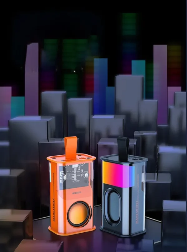 RECCI RSK-W30 Mars Wireless Speaker | HiFi Sound & RGB Light - Image 2