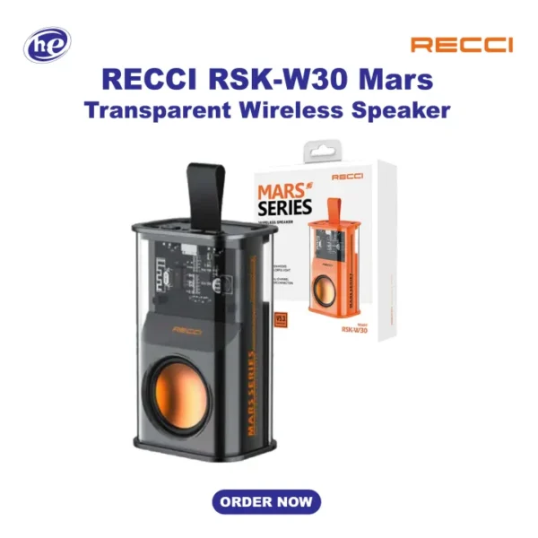 RECCI RSK-W30 Mars Wireless Speaker | HiFi Sound & RGB Light - Image 4