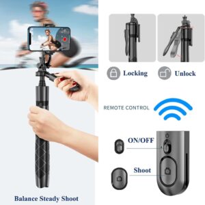 K-28 Selfie Stick Tripod 360° Rotatable with Wireless Remote Control