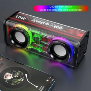 A39 10W Transparent Dual Bluetooth Speaker –