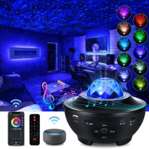 Galaxy Star Projector LED Night Light – Bluetooth Music Speaker